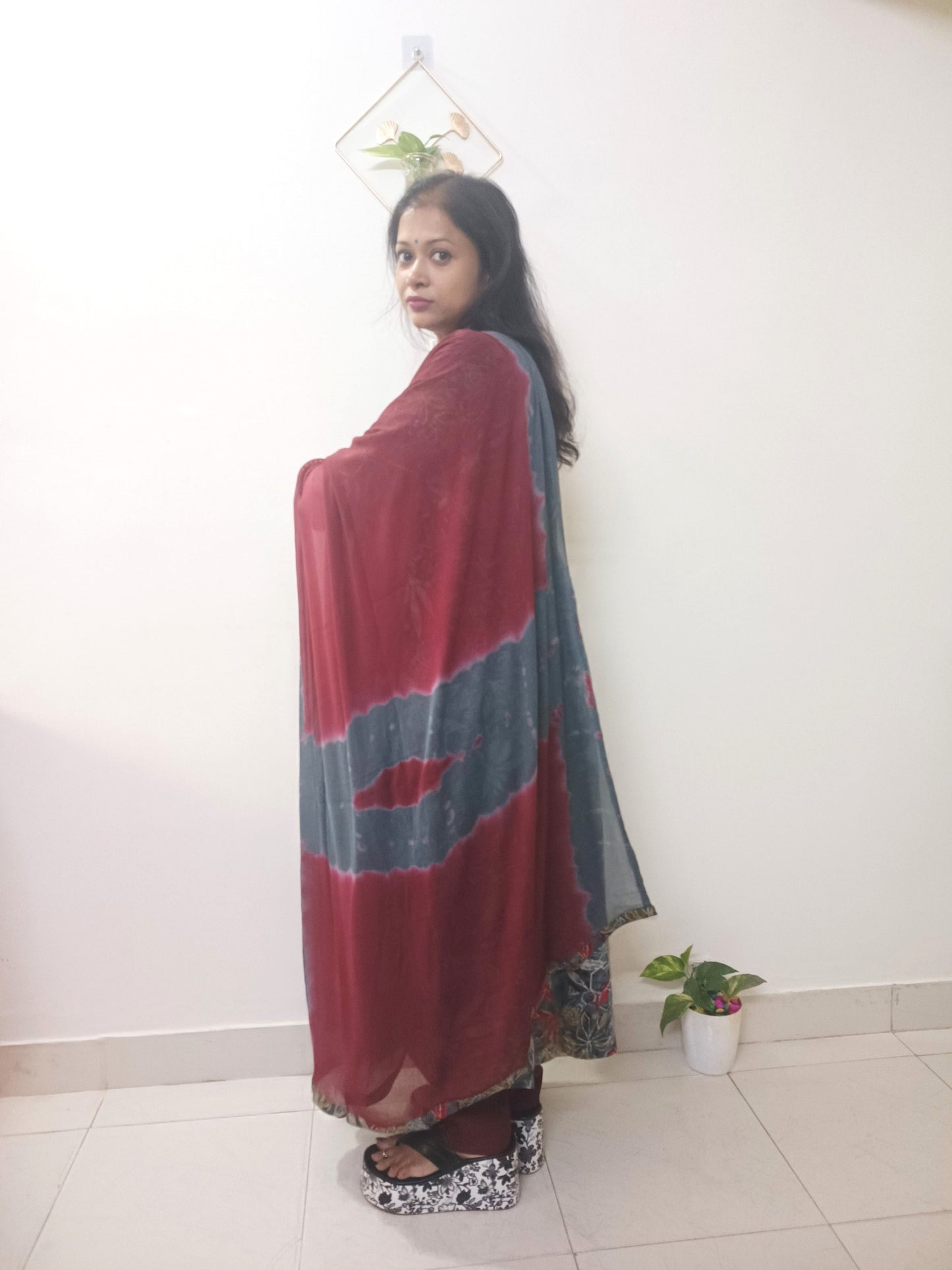 Gray Nayra Modal silk Kurta set