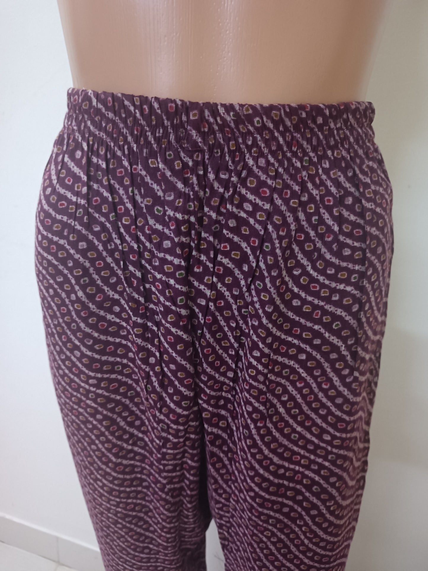 Purple V-Neck Straight Kurta with Pant