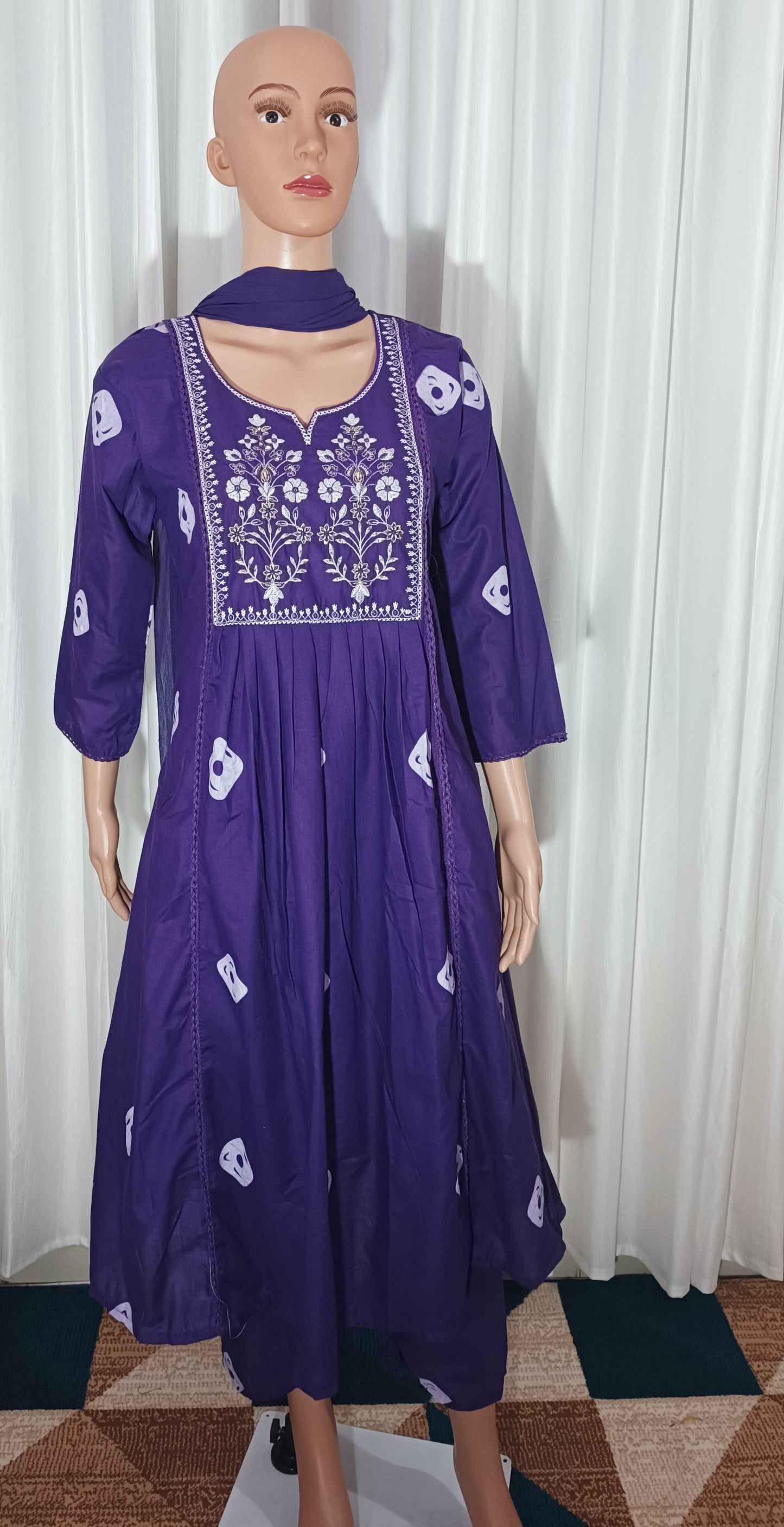 Floral cotton Suit