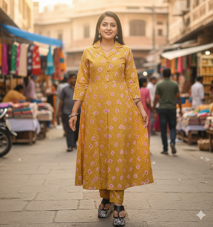 Anarkali Kurta With Pant