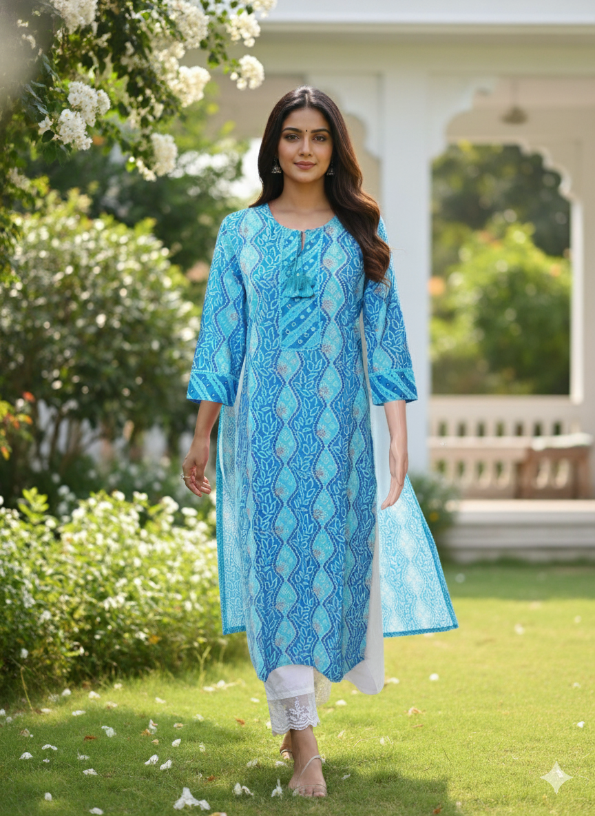 Bandhani Kurta