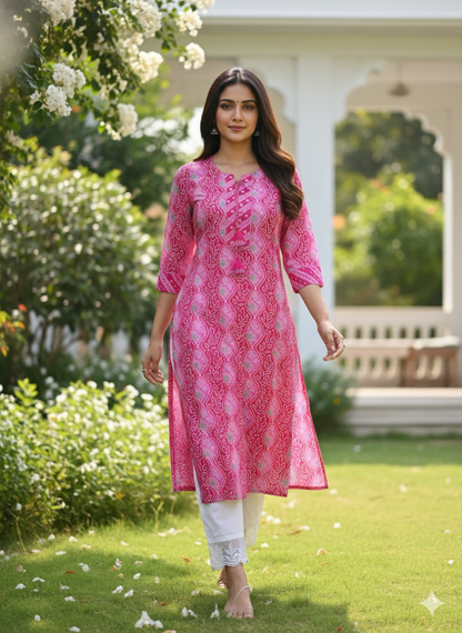 Bandhani Kurta