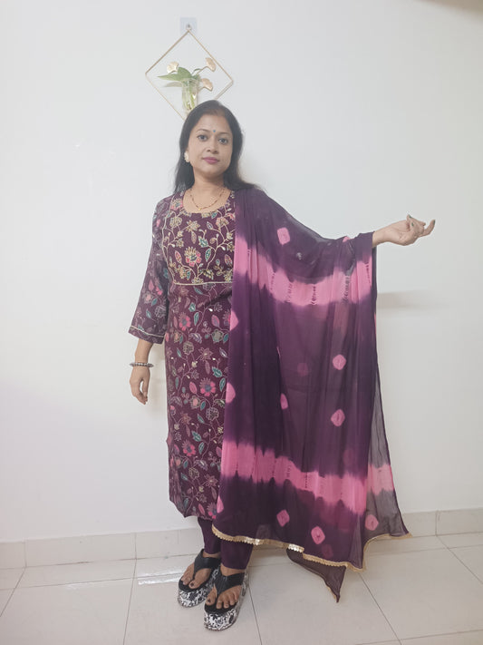 Modal Silk Kurta Set