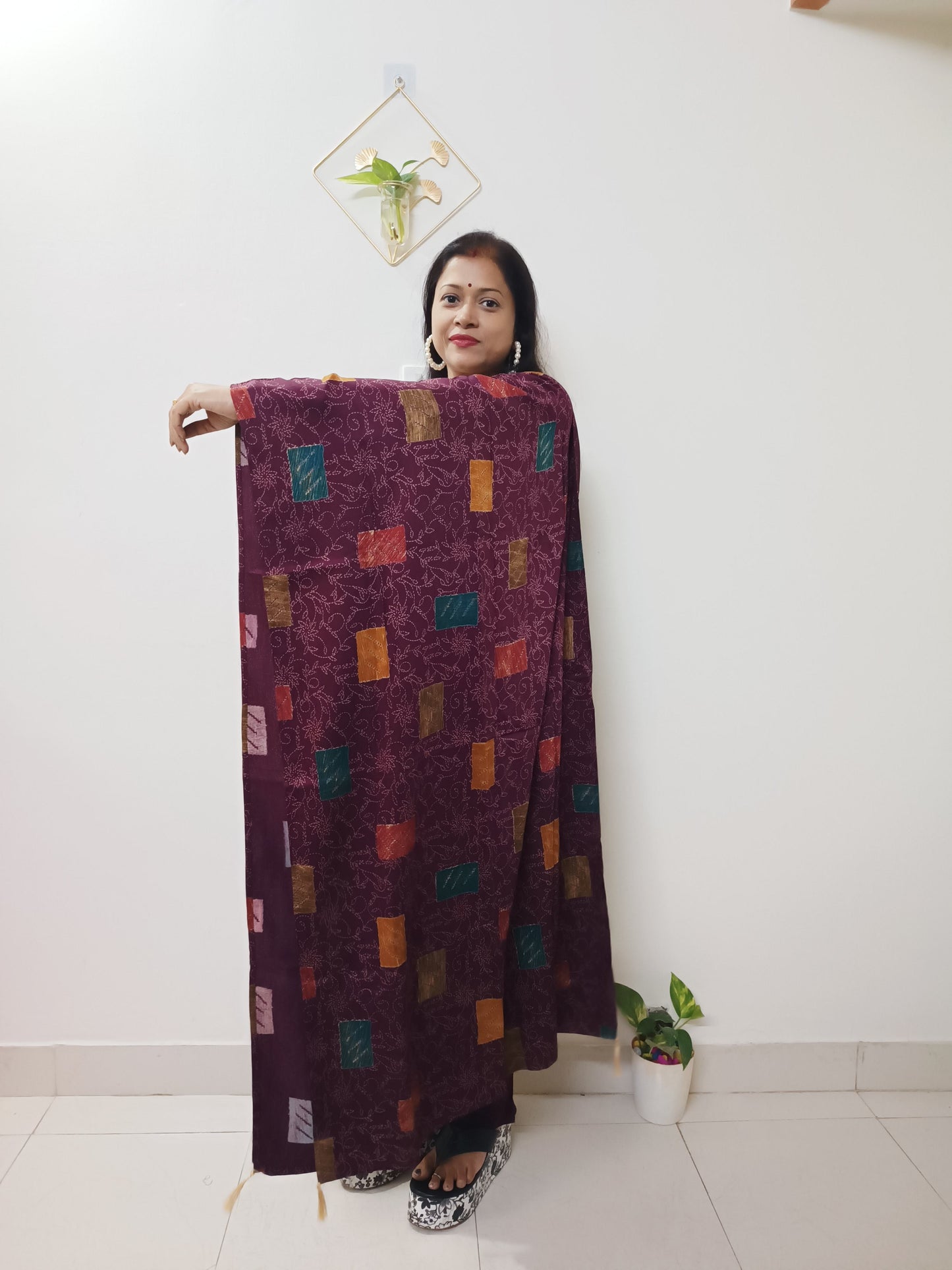 Gaji Silk Kurti pant Dupatta Pair