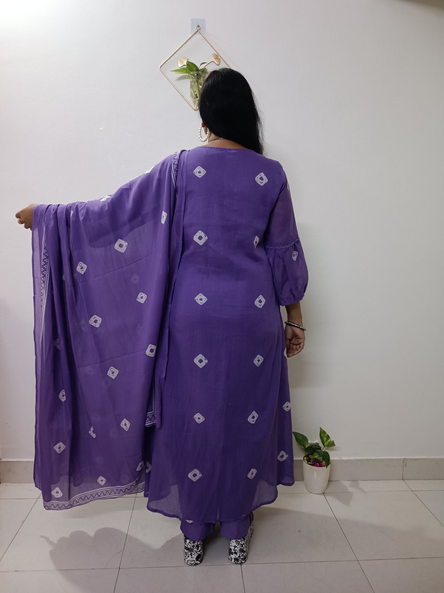 Elephant Motif Mul Cotton Suit