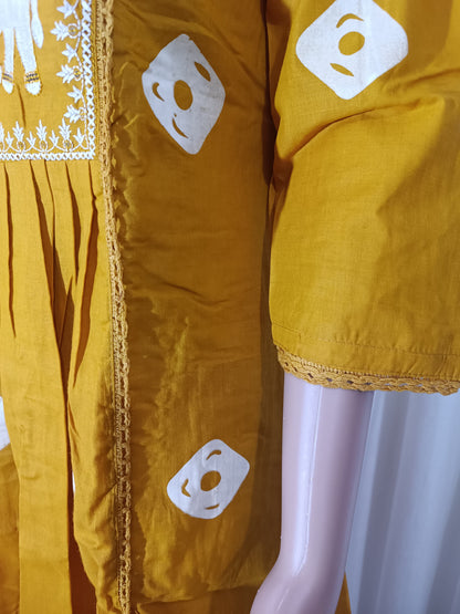 Elephant motif cotton suits