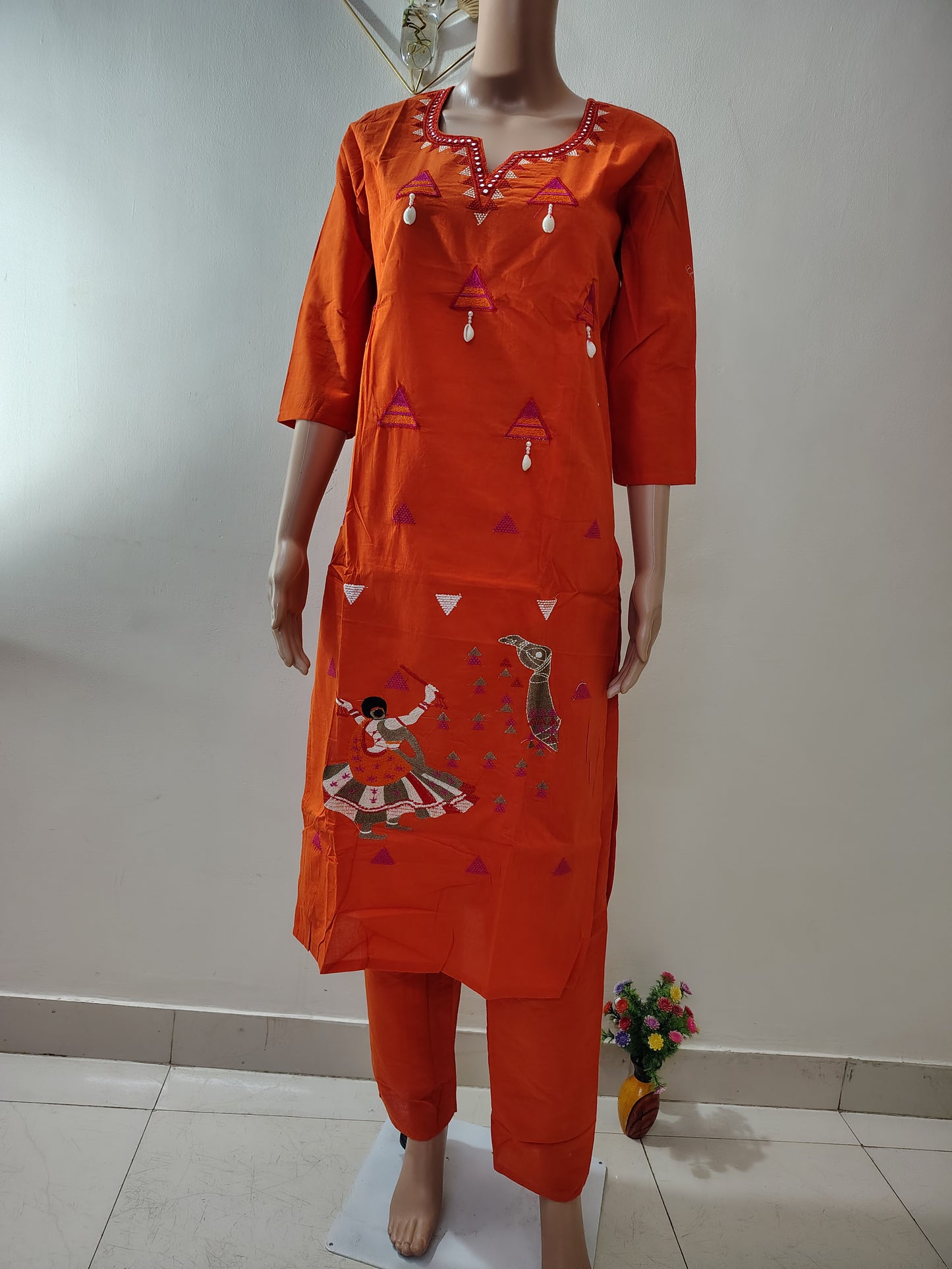 Embroidered Dupatta Set